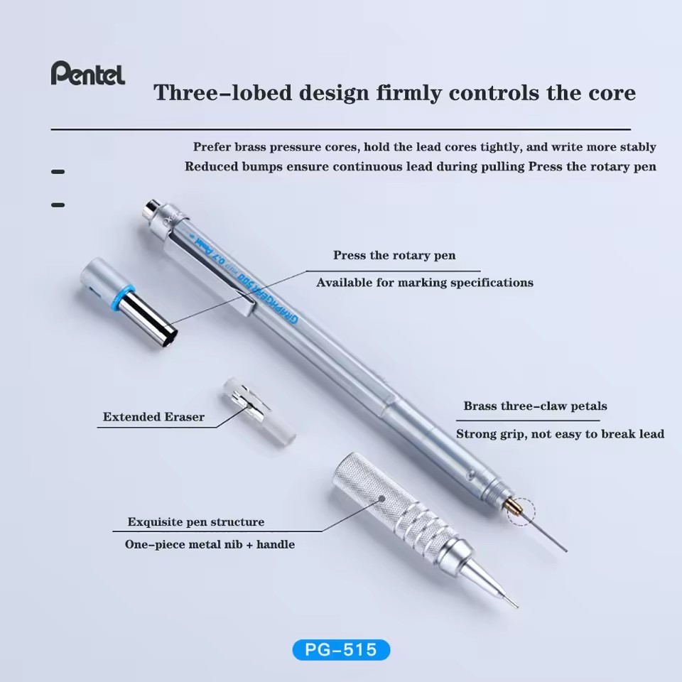 Pentel GraphGear 500 Mechanica - Pentel Pen Graphgear review and price
